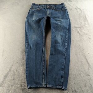 Levis Jeans Mens 34x32 (Fits 32x32) Blue Faded 505 Straight Denim Cotton Pants